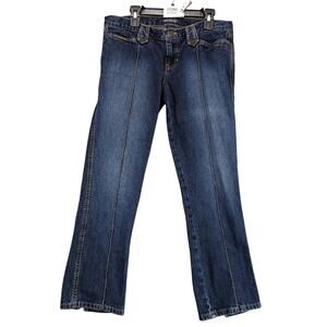 Vtg Y2K Abercrombie & Fitch Crop Jeans Women's 0 Made USA 29x26" 100%‎ Cotton